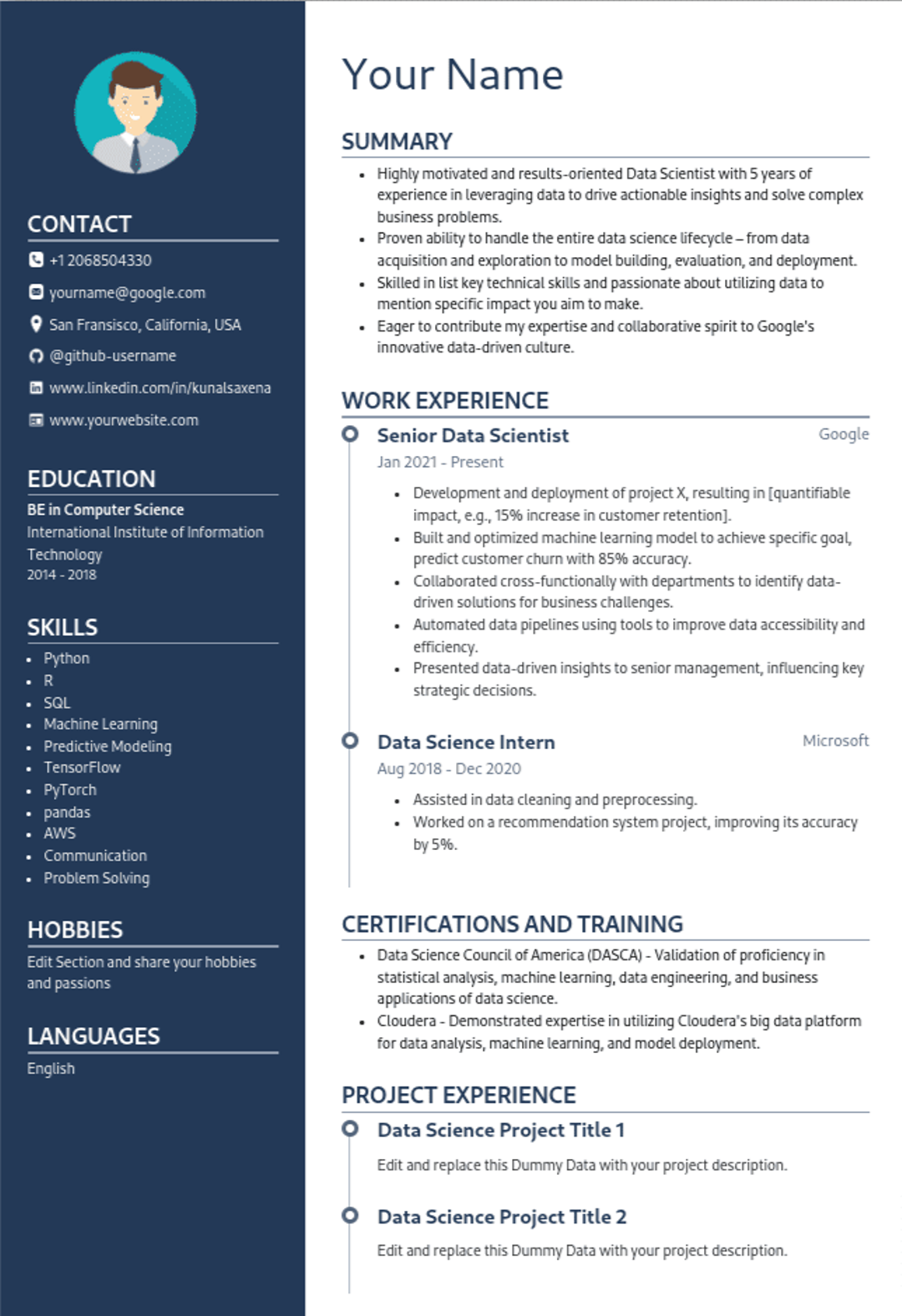 Resume Template Preview