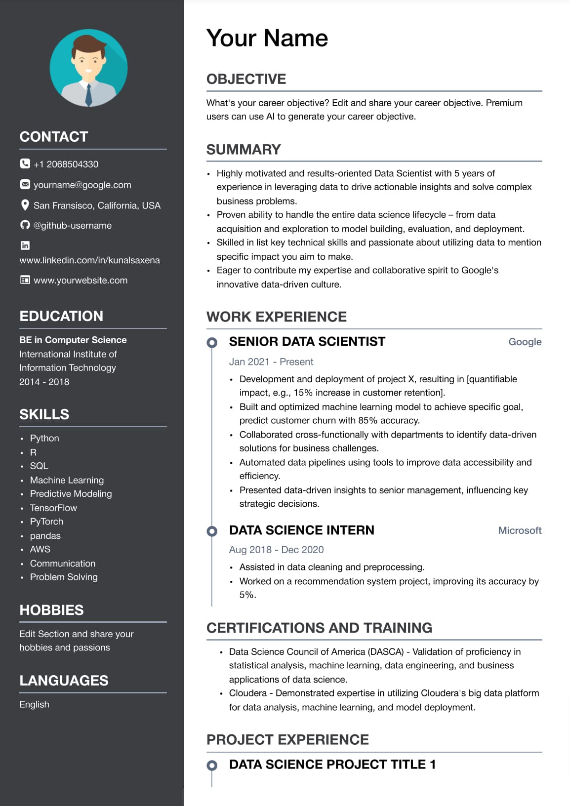 Resume Template Preview